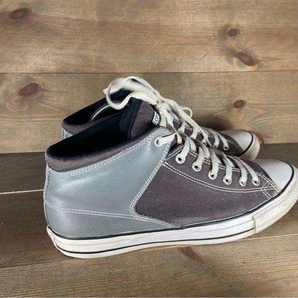 Converse all star street Mens size 11 shoes gray hightop comfort sneakers - Picture 2 of 8